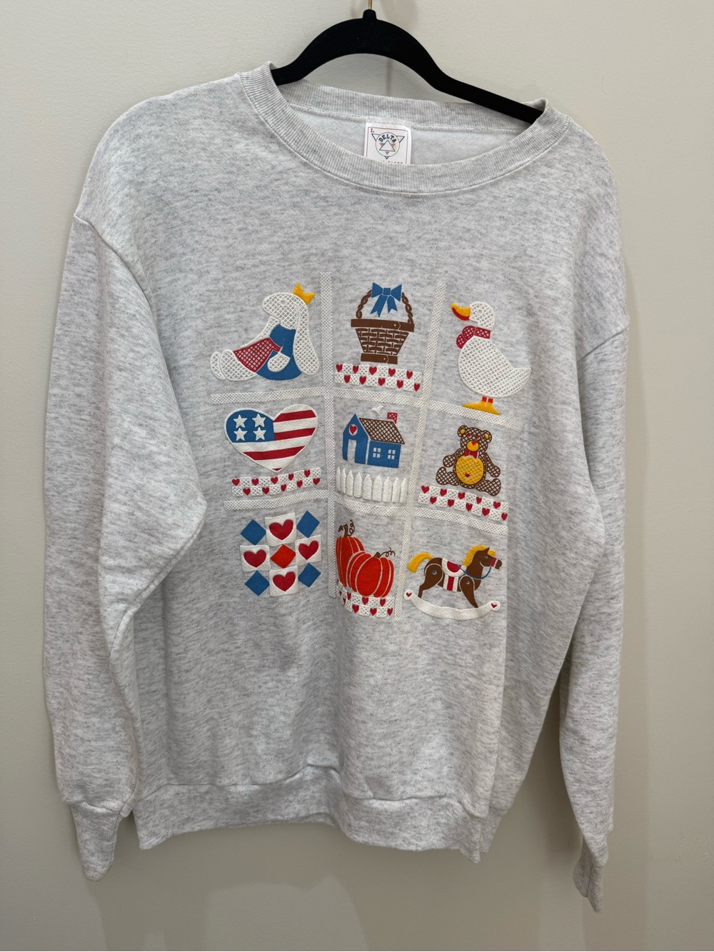 Delta cottage or granny core sweatshirt
